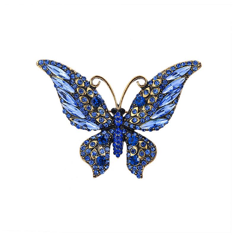 Broche Mariposa de Cristal Acrílico - Elegante Accesorio para Traje de Mujer y Cheongsam