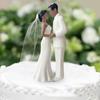 Anniversary Decoration Couple Wedding Cake Topper Elegant Creative Cake Toppers White/Black PVC Bride & Groom Figurines Wedding