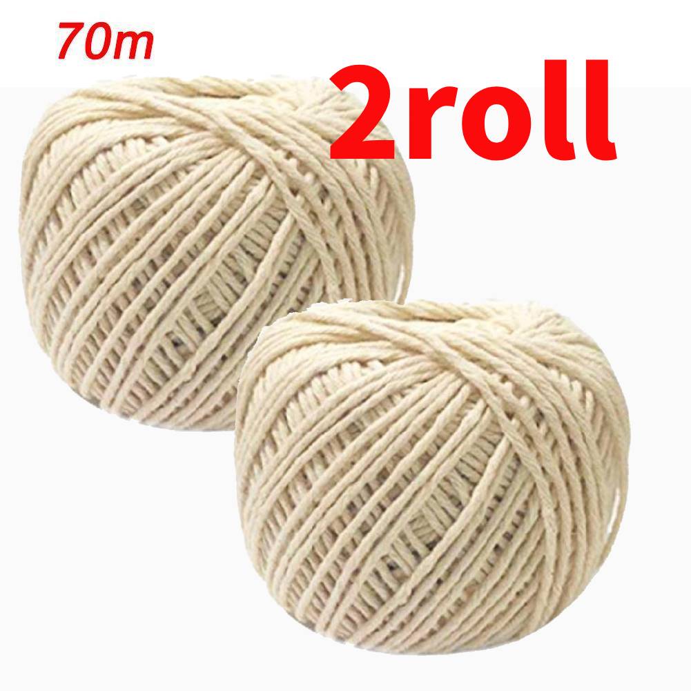 

2pcs Cooking Tools Butcher s Cotton Twine Meat Prep Trussing Turkey Barbecue Strings Meat Sausage Tie Rope Meat Prep Trussing