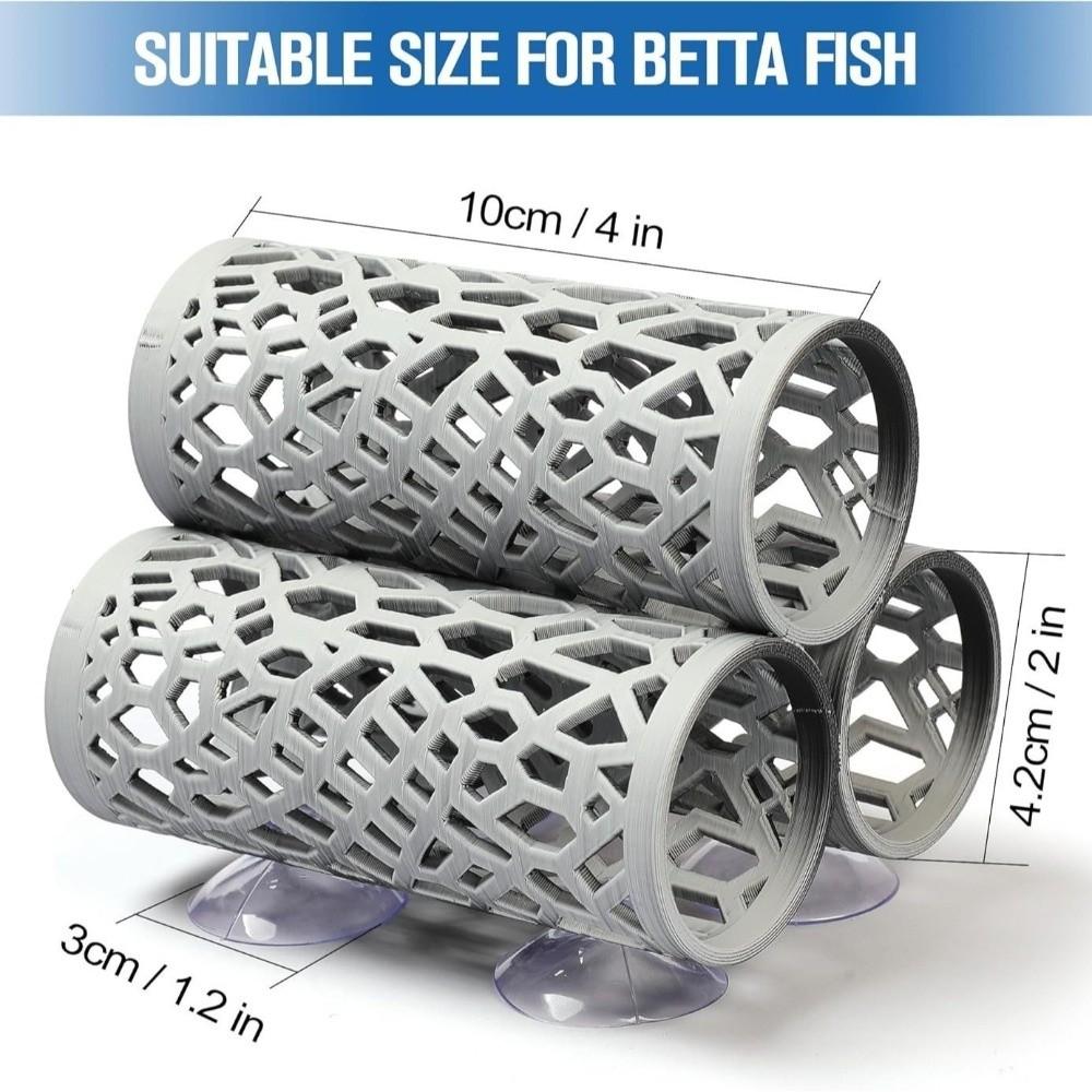 Shelter Function 3-in-1 Betta Fish Tunnel Fish Shrimp Aquarium Decor  Aquarium Decorations