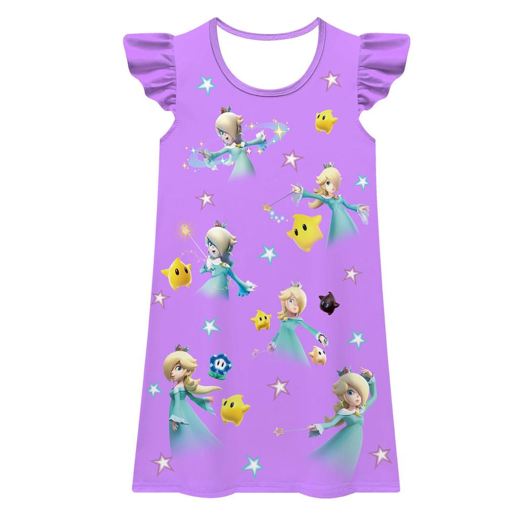 83070 Kids Girls Princess Rosalina Printed Summer Dress