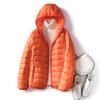 2026 Autumn/Winter Women's Plus Size Korean Slim Fit Lightweight Down Hooded Jacket