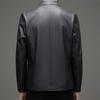 Genuine Leather Jacket for Men, Sheepskin, Middle-aged Men, Spring and Autumn Lapel Leather Jacket, Casual Jacket for Men