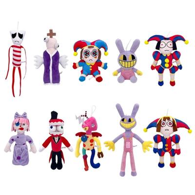 18-43cm Kawaii The Amazing Digital Circus Plush Toy Soft Stuffed Plushie The Amazing Digital Circus Animation Role Clown Doll
