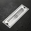 40cm Stainless Steel Linear Shower Drain Channel Floor Drain with Central Outlet for Bathroom Wet Area Water Drainage System