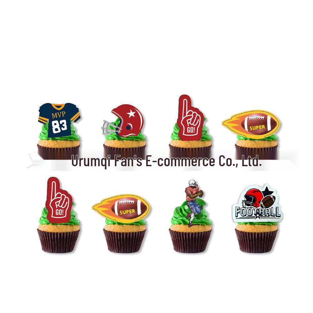 Super Bowl Party Set: Football Plates, Cups, Tablecloth & Cutlery