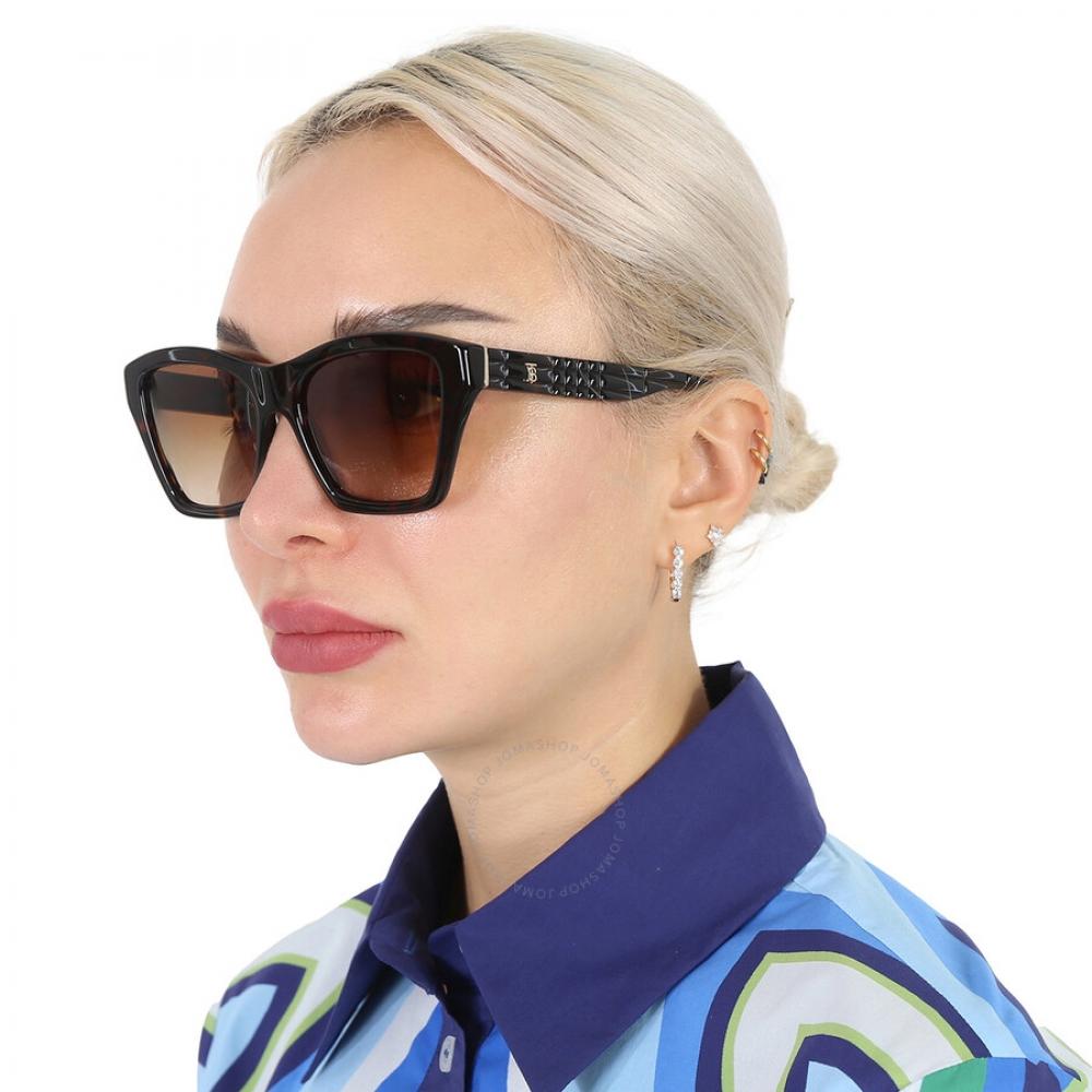 Burberry Arden Brown Gradient Butterfly Ladies Sunglasses Be4391 300213 54