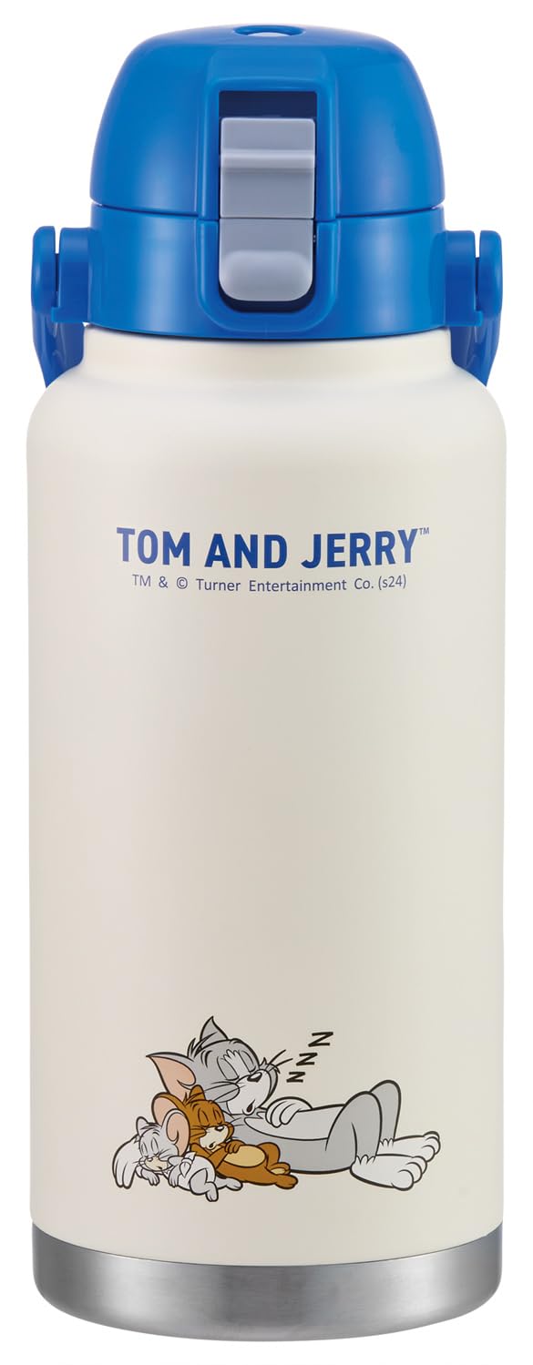 

Skater 1000ml Stainless Steel Direct Drinking Bottle with Tom and Jerry Nap Handle, Design, STD10H-A