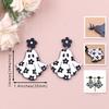 Simple Flower Spirit Pendant Earring Fshion Dangle Earrings Halloween Cartoon Acrylic Drop Earrings Party Jewelry