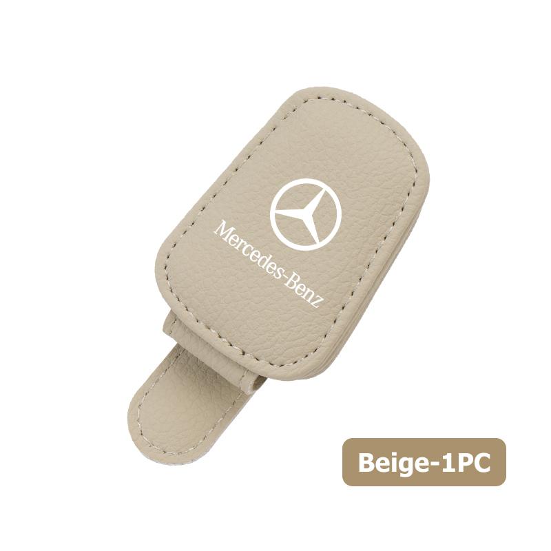Car Sun Visor Glasses Holder Card Ticket Magnetic Storage Clip For Mercedes Benz CLK GLC W212 C200 C300 W203 W204 W205 W169 W176 GY4