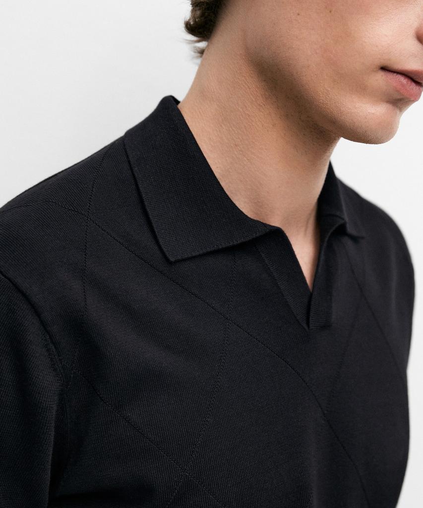 Masimodutti 100% Cotton Short Sleeve Polo Shirt