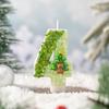 Christmas Tree Holiday Number Candle Innovation 0-9 Handmade Diy Decoration Crafts