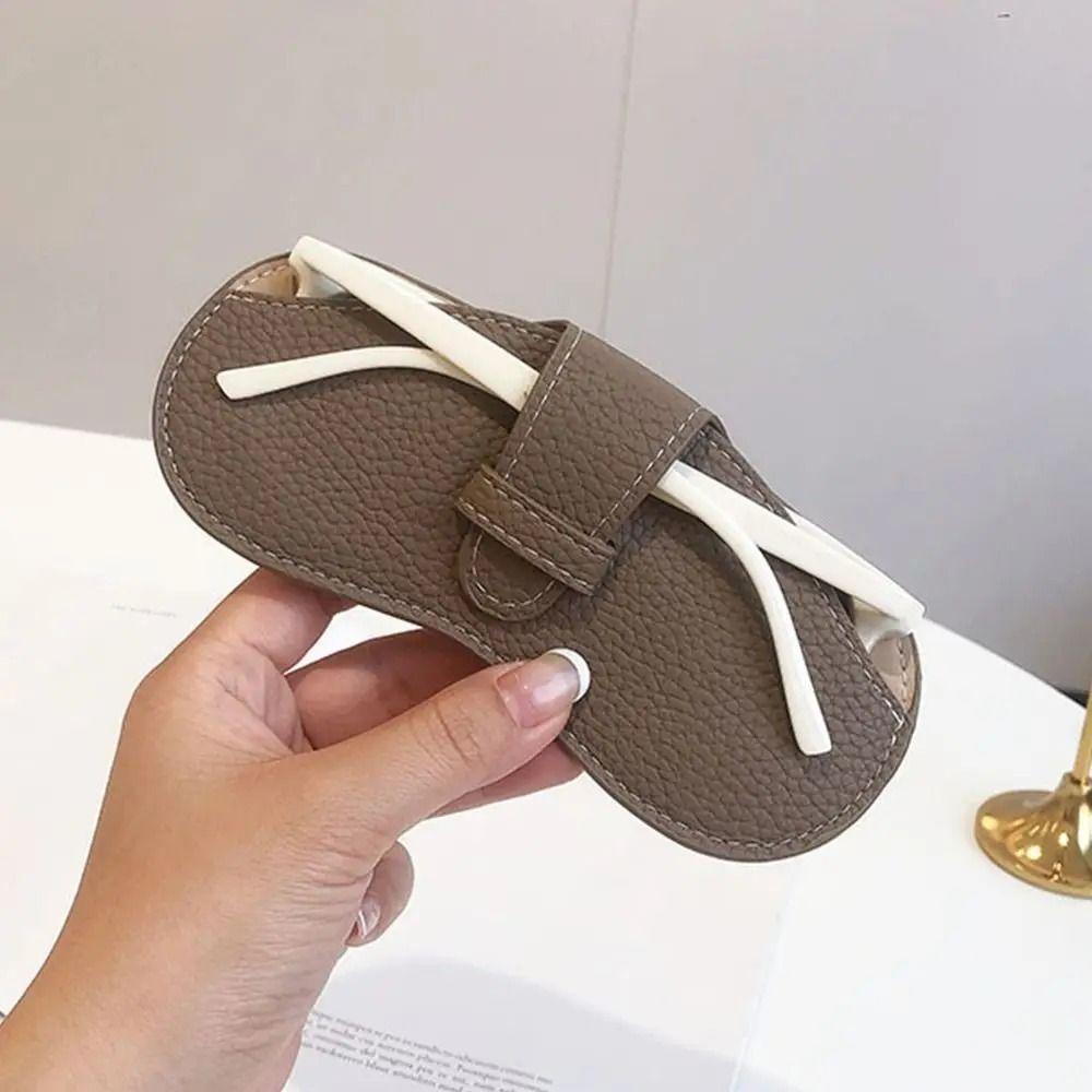 Soft Leather Glasses Case Portable Eyewear Sleeve Spectacle Case Eyeglasses Storage Bag  Travel