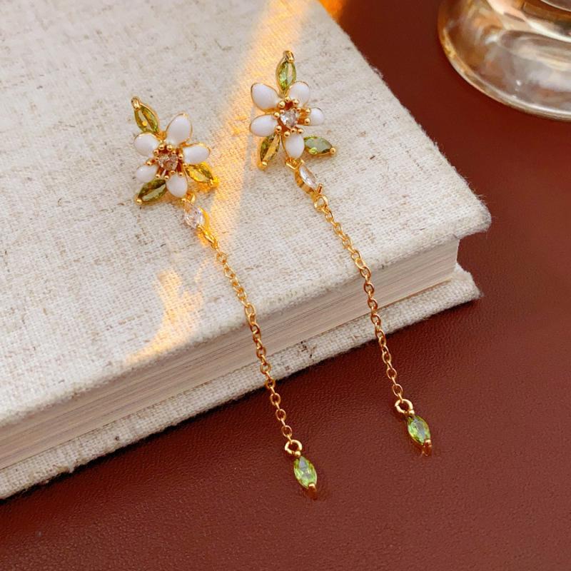 Silbernadel Zirkon Schlangenherz Ohrringe: Elegante, Einzigartige High-End Ohrstecker für Damen