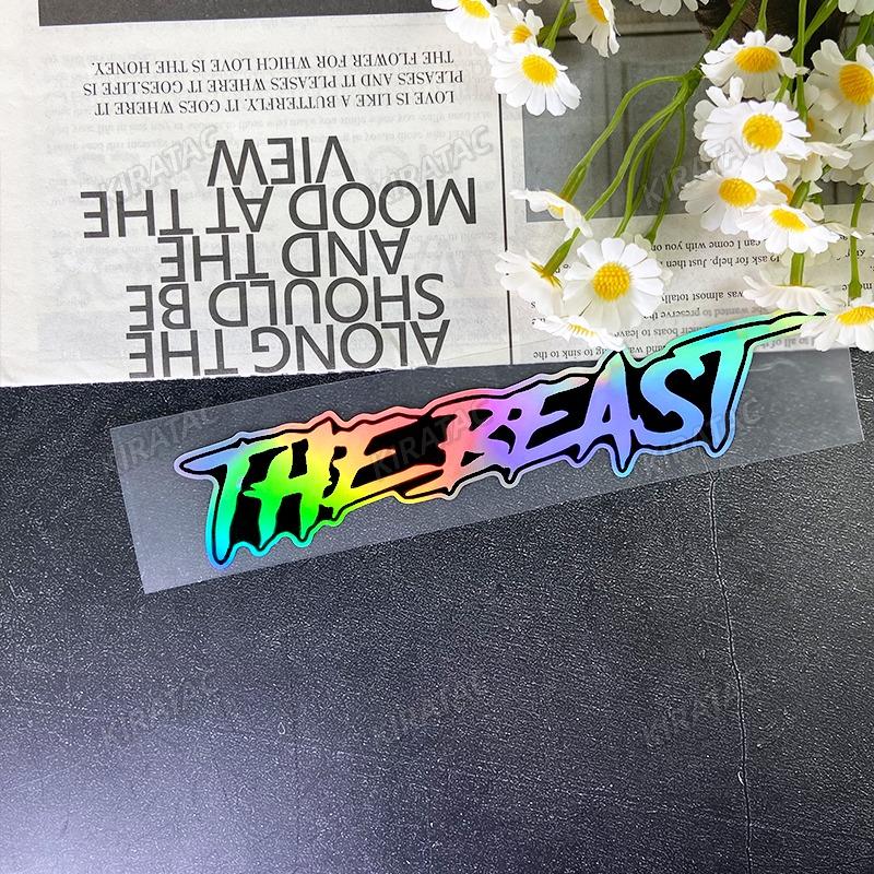 THE BEAST Motorcycle Helmet Stickers Waterproof for Motorbike Fuel tank Fender Front Fairing Electric Scooter Vinyl Decals