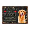 A House Is Not A Home Without A Dog Plaque, Vintage Metal Tin Signs, Bar, Cafe, Home Decor, Springer Spaniel, Wall Art Poster