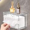 Wall-Mounted Transparent Ice Pattern Tissue Box