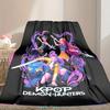 1pc Snug Kpop Demon Hunters Blanket, Lightweight & Durable Print Blanket, Perfect for Home, Couch, Bed, Picnic, Travel, Office