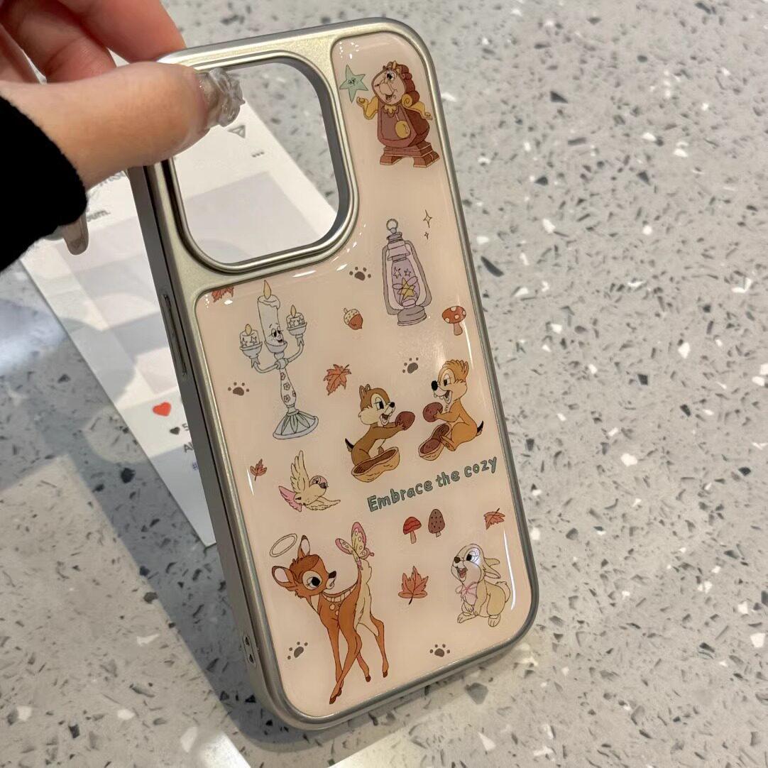 

Cute Kiki Didi Bambi Cartoon Case for iPhone 17 Pro Max, 16 Pro, 15P 17 Air