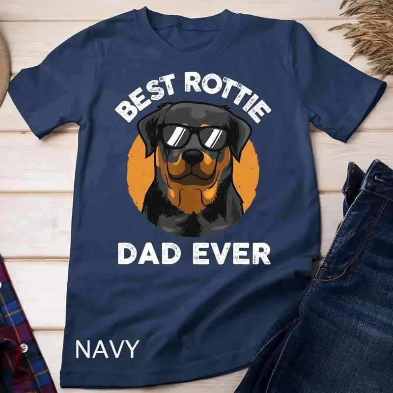 Funny Rottweiler Dad Design For Unisex Grandpa Rottie Dad Quote Unisex T Shirt