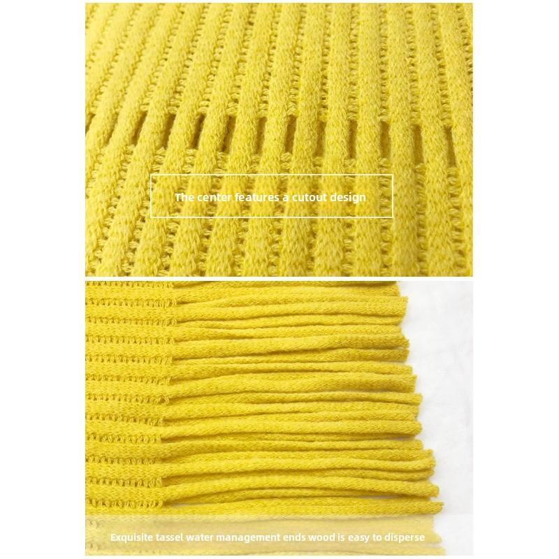 Meier Korean version ins wool knitted scarf, thickened warm scarf in autumn and winter