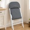 2PCS/SET Solid Color Folding Chair Cover Dust-proof Stool Cover Washable Seat Protectors  Home Decor