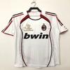 06 Champions League Final Edition AC Mailand Retro Trikot Nr. 22 Kaka 95-96 Heim Lang Kurzarm Klassisches Fußballtrikot