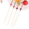 100 Stück/Los 12cm Bambus-Zahnstocher Spieße Buffet Cupcake Obstgabel Party Dessert Salatspieß Cocktailspieß Für Hochzeitsfeier