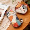 Xiaohongshu Cute Cat Patchwork Pencil Case - Large Capacity Student Stationery Organizer