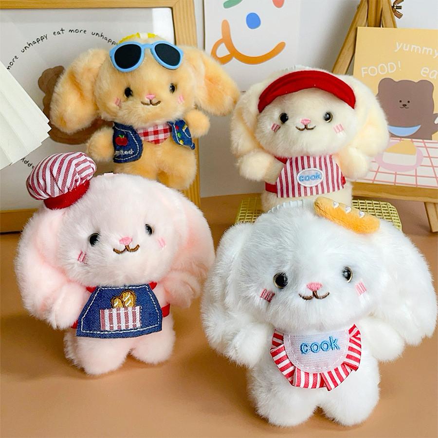 Adorable Animal Plush Doll With Short Plush Fabric For Bag Accessory And Collectible Gift