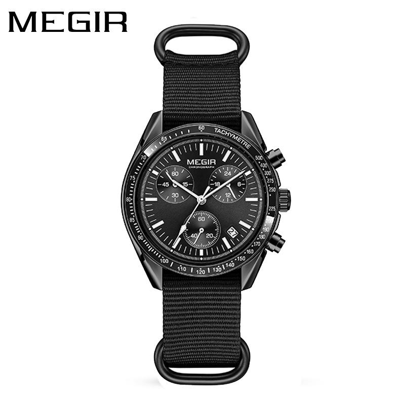 Men S Watch Speedmaster Six-Hand Chronograph Multi-Function Calendar Quartz Watch 2247