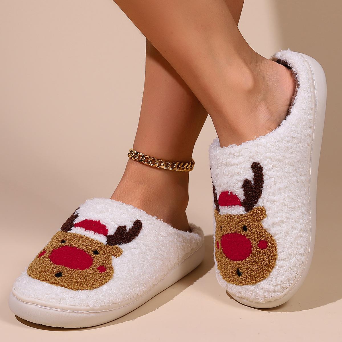 

Горячая распродажа мультяшные клубничные зимние теплые хлопковые тапочки для пары, домашние комнатные плюшевые тапочки ст 44-45