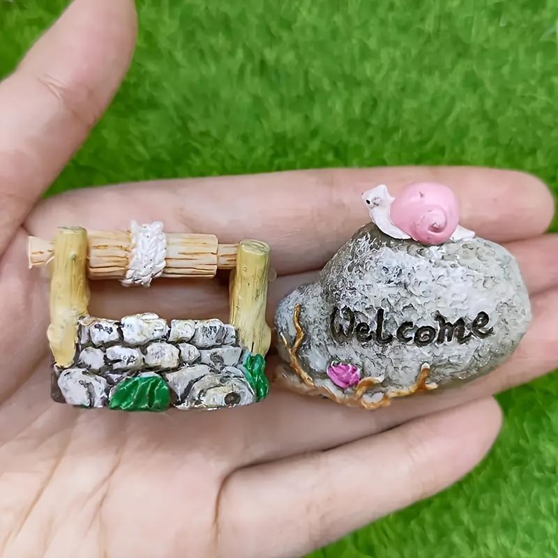 Miniature Fairyland Well Statue-Handmade Resin Collection Micro Landscape Decoration-Charming Outdoor Fairyland Sculpture