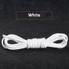 1Pair Cotton Waxed Shoelaces Men's Black Waxing Business Leather Shoelaces Boots Leather Boots Round Shoe Rope Linen Fine Laces