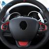 Real Soft Carbon Fiber Sticker For Renault Clio 4 2013 2014 2015 2016 2017 2018 LHD RHD Car Steering Wheel Button Frame Trim