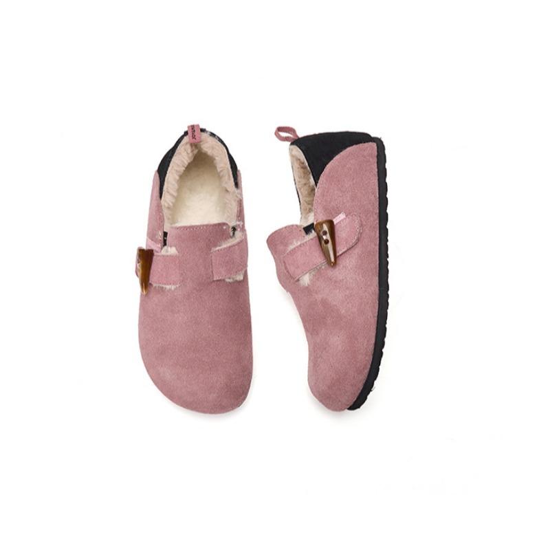 Fashion Women's Shoes Women's Closed Toe Slippers Cow Suede Leather Clogs Women's Sandals Retro Fashion Garden Mule Clog Slide 2024 New