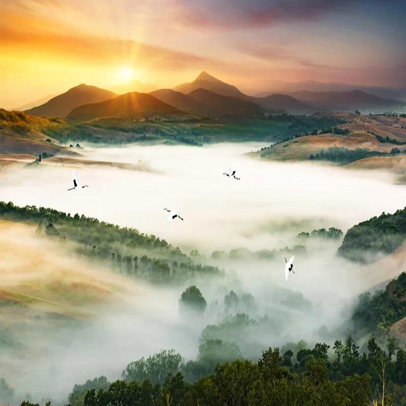 3d Nature Wallpaper Forest Landscape Fresco Living Room Bedroom Sofa Background Wall Mural Home Decor