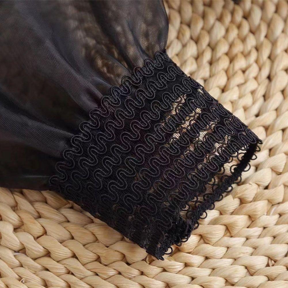 Detachable Elastic Sleeve Cuffs Double Layer Horn Cuffs Decoration  Clothing Accessory