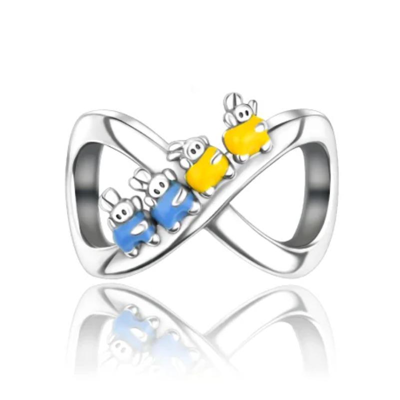 Copper Colorful Flower Charm Roses Tulip Daisies Bead Pendant Fit Original Necklace Bracelet Women Jewelry Diy Gift