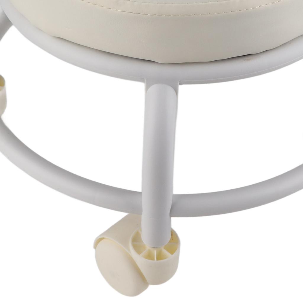 Tekerlekli Puf Yüksek Yoğunluklu Hafızalı Köpük Su Geçirmez Sessiz Tekerlekler Çift Katmanlı Ayak Dayama Taburesi için