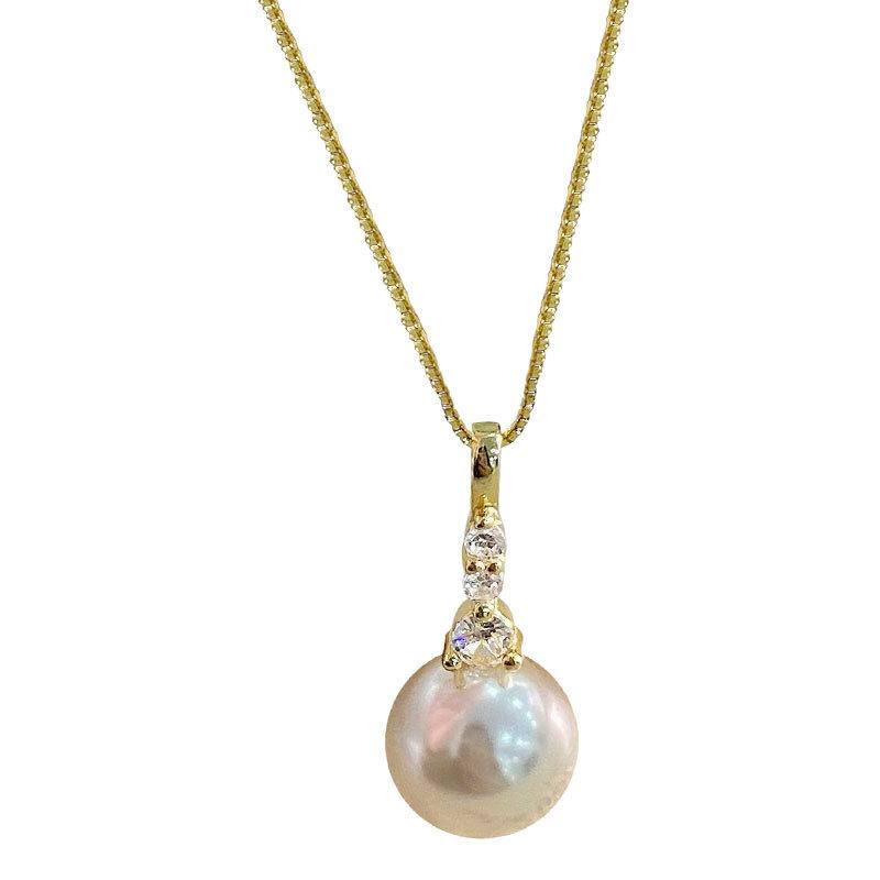 Pearl Necklace with Diamonds, Light Luxury, High-end, Exquisite and Simple Temperament, Collarbone Chain, Versatile for Commuting