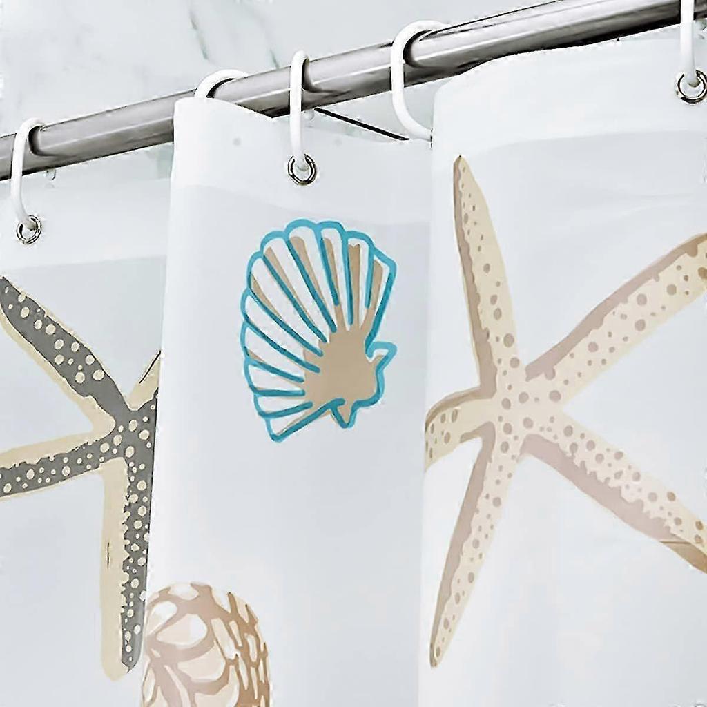 Antibacterial Shower Curtain for Bath and Tub with Waterproof Design