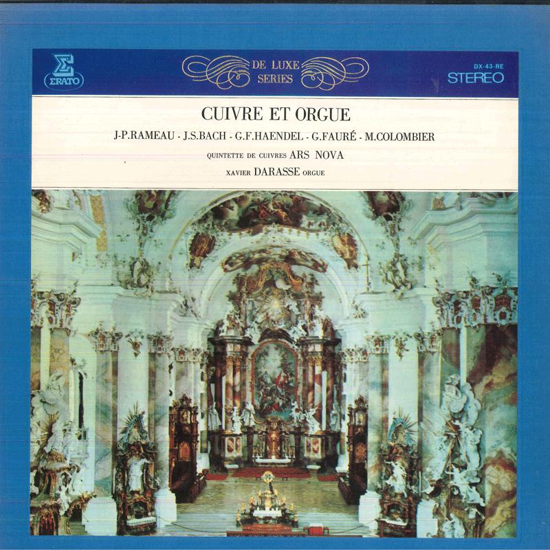 

LP Record QUINTETTE DE CUIVRES ARS NOVA, XAVI - Cuivre Et Orgue DX43RE ERATO 1972 Japan Classical Used