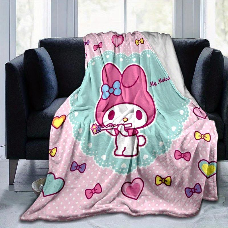 

1pc. Cute My Melody Heart Shaped Decorative Blanket - Perfect for Home, Office, or Outdoor Use - Ideal G 100x150cm