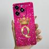 Kronenbuchstaben Handyhülle für OPPO Realme C61 4G 6,74" RMX3939 C 61 C63 Narzo N63 Hülle Quadratisch Flüssigsilikon Weiche Stoßfängerabdeckung