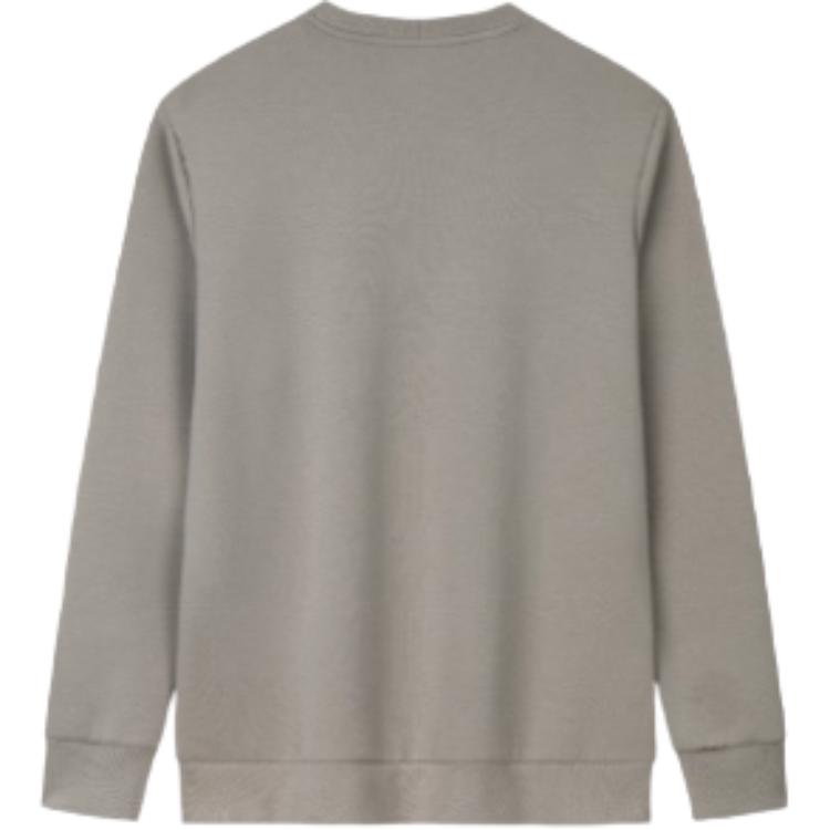 Anta Comfortable Casual Color Block Simple Round Neck Slim Fit Letter Print Long Sleeve Sweatshirt Men sweatshirt Ash-Gray 152447746-4