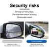 1 Pair Transparent Rearview Mirror for Cars Rainproof Eyebrows Colorful  Reversing Mirrors Rain Shields Rain Shields Universal
