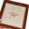 Brushed Search Banner Magic Lamp Necklace Niche Design Make A Wish Fashion Light Luxury Temperament Versatile Collarbone Chain