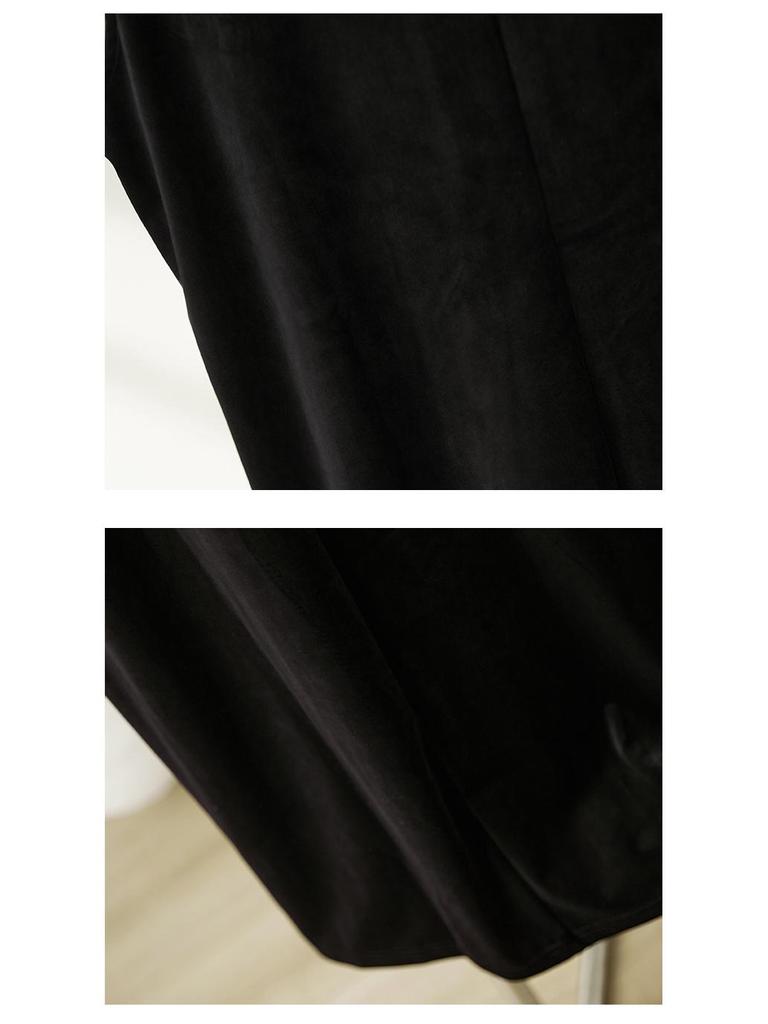 Damen Herbst Samtkleid Gold: Hepburn-Stil, Ärmellos, V-Ausschnitt, Spaghettiträger, Hochwertig, Lang