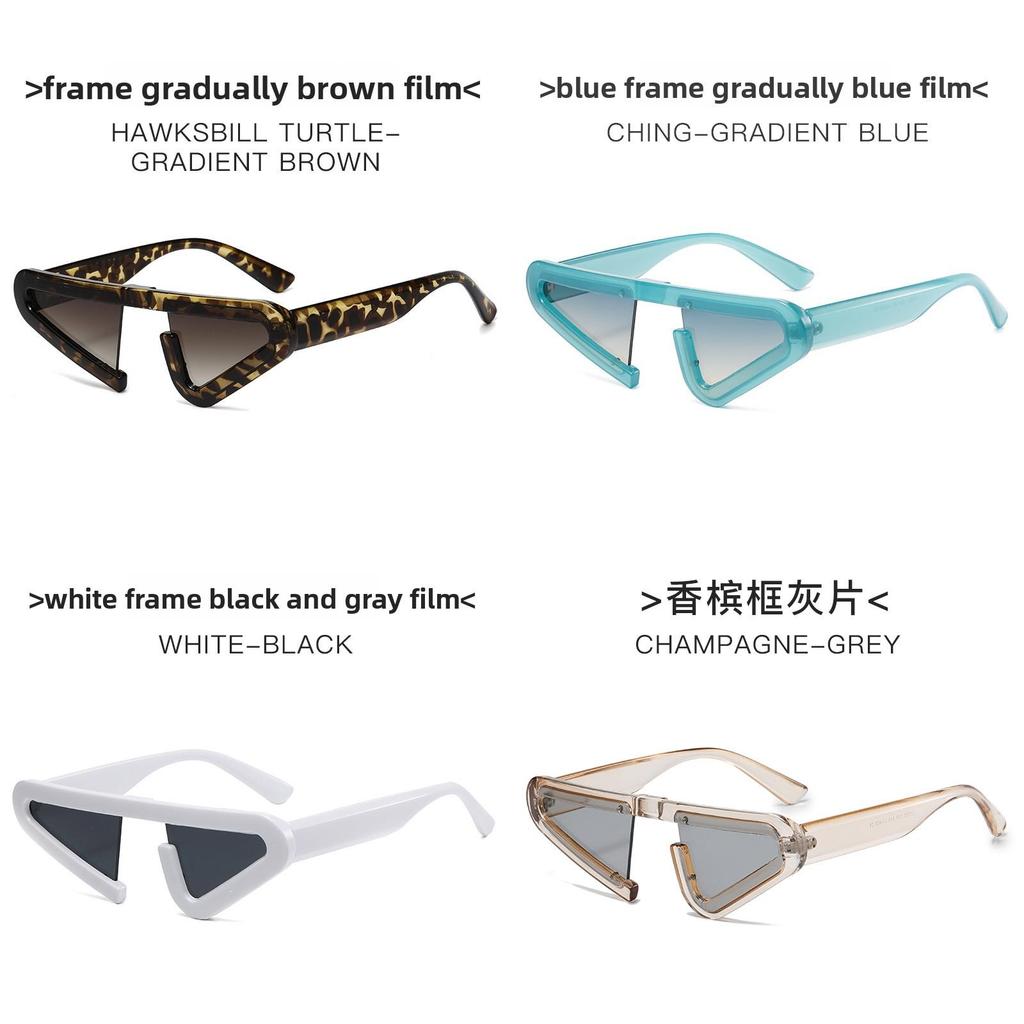 Triangle Sunglasses Men Women Uv400 Blocker For Summer Festivals